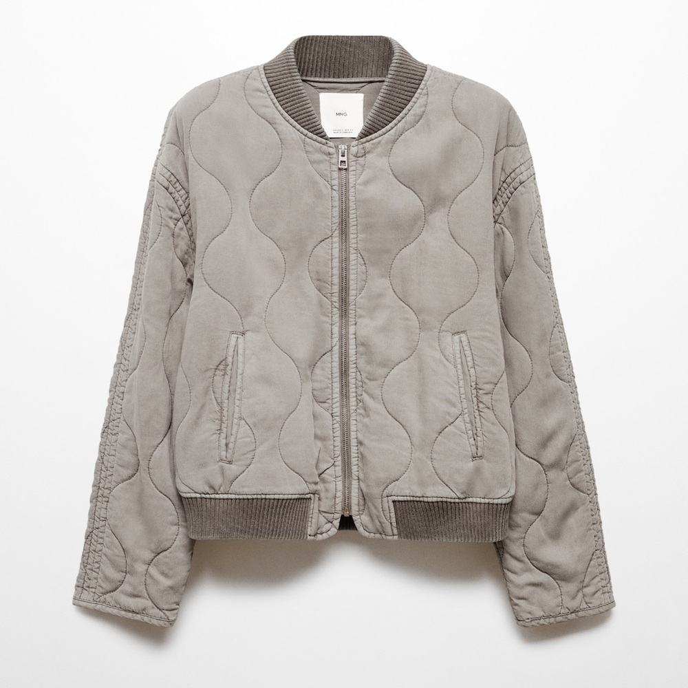 QUILTED BOMBER JACKET